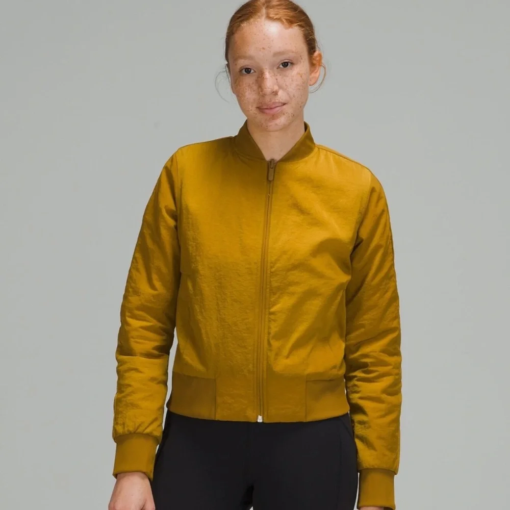 Lululemon Non-Stop Bomber Jacket REVERSIBLE  in Parachute Size 6